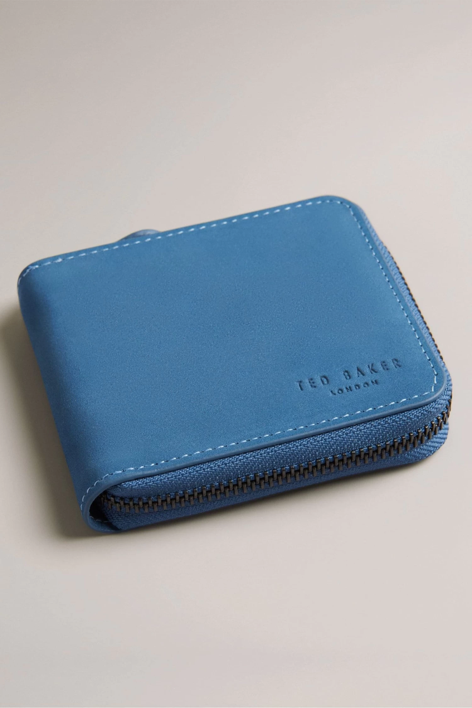 Ted Baker Blue Krolt Nubuck Ziparound Wallet 4 Ted Baker Blue Krolt Nubuck Ziparound Wallet - Image 2