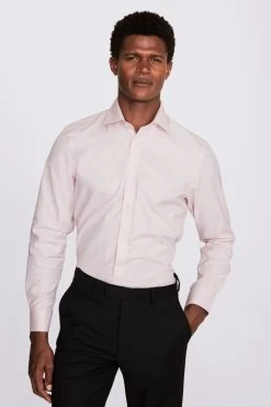 MOSS Tailored Fit Single Cuff Dobby Shirt -Fashion Men Shop 122591s4