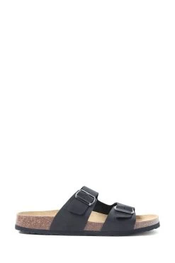 Jones Bootmaker Leather Black Sandals