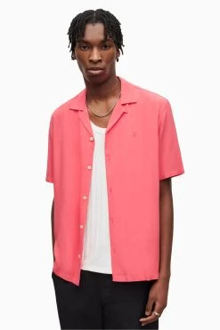 AllSaints Red Venice Shirt