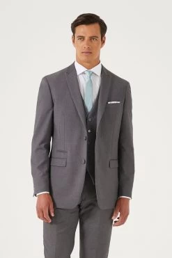 Skopes Madrid Grey Tailored Fit Suit Jacket