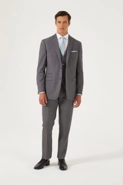 Skopes Madrid Grey Tailored Fit Suit Jacket -Fashion Men Shop 192 014s3