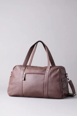 Lakeland Leather Large Lorton Leather Brown Holdall