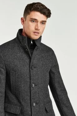 Next Funnel Neck Coat -Fashion Men Shop 204038s3