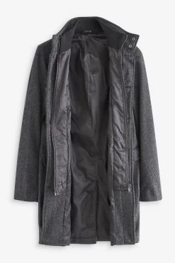 Next Funnel Neck Coat -Fashion Men Shop 204038s4