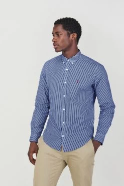 Next Stripe Long Sleeve Shirt -Fashion Men Shop 204794s3
