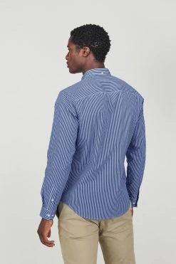 Next Stripe Long Sleeve Shirt -Fashion Men Shop 204794s4