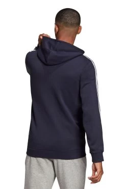 Adidas Fleece 3-Stripes Zip Through Hoodie -Fashion Men Shop 208432s3
