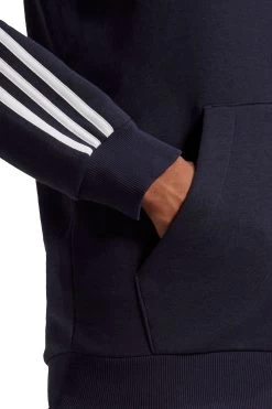 Adidas Fleece 3-Stripes Zip Through Hoodie -Fashion Men Shop 208432s5