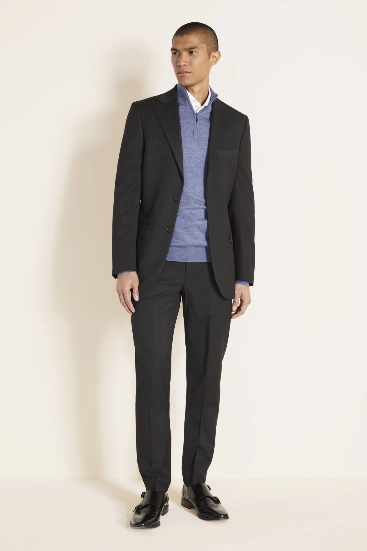MOSS Charcoal Stretch Suit: Jacket 5 MOSS Charcoal Stretch Suit: Jacket - Image 3