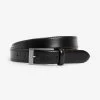 Next Signature Italian Leather Brogue Detail Belt -Fashion Men Shop 275 952s