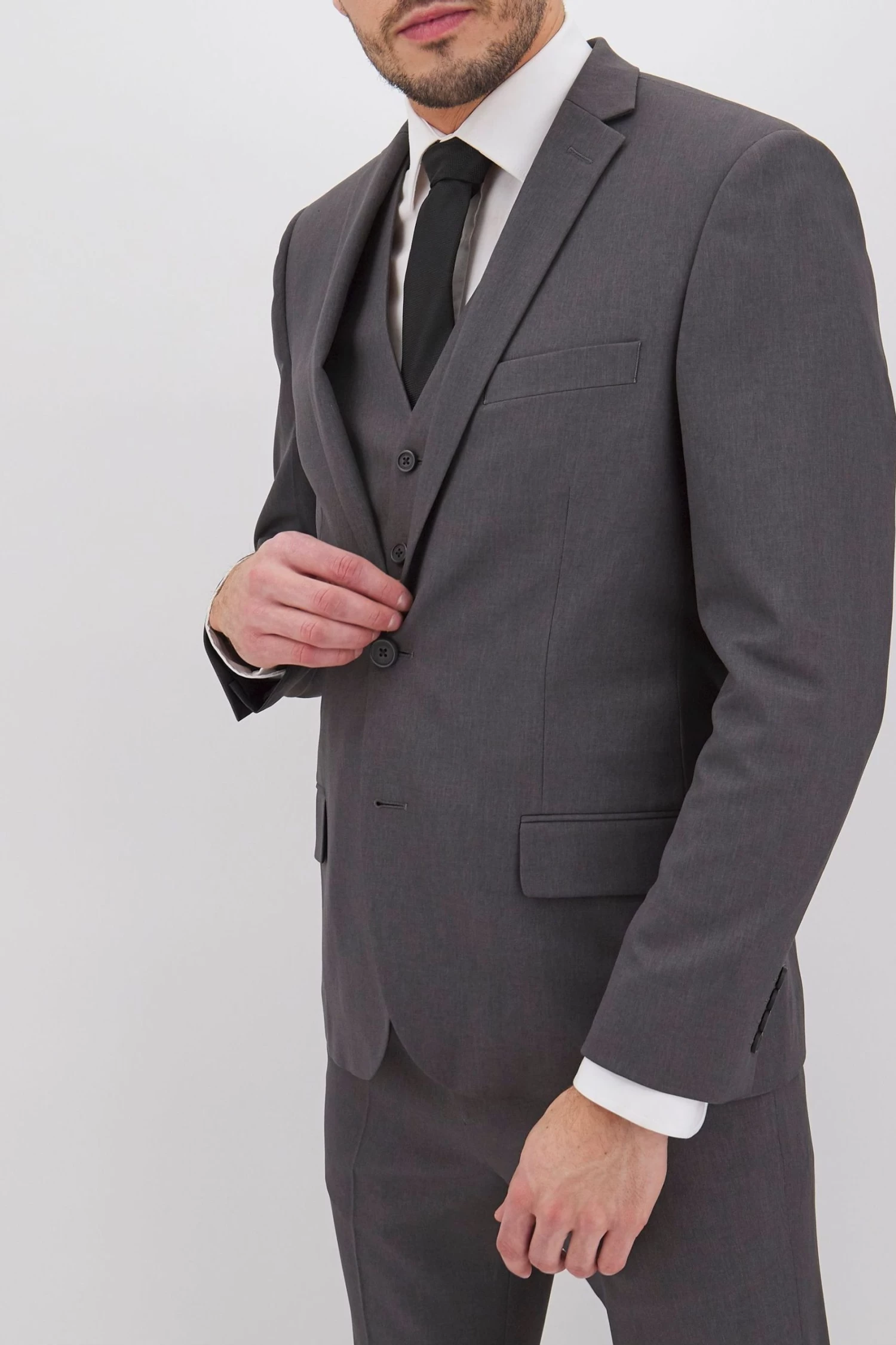 Jacamo Charcoal Grey James Suit: Jacket 3 Jacamo Charcoal Grey James Suit: Jacket