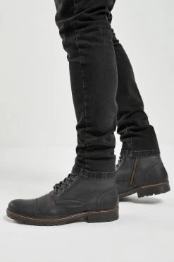 Next Leather Zip Boots