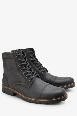Next Leather Zip Boots -Fashion Men Shop 307782s2