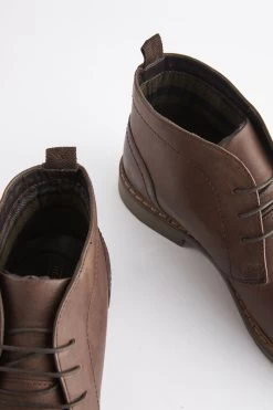Next Waxy Finish Leather Chukka Boots -Fashion Men Shop 342711s7
