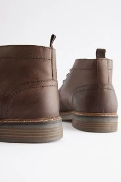 Next Waxy Finish Leather Chukka Boots -Fashion Men Shop 342711s8