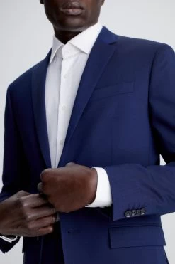 Calvin Klein Stretch Wool Slim Blazer -Fashion Men Shop 357423s4