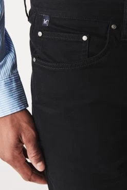 Crew Clothing Company Blue Spencer Slim 5 Pocket Trousers -Fashion Men Shop 367271s3