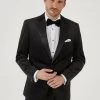 Skopes Jive Black Tailored Fit Velvet Jacket -Fashion Men Shop 386574s