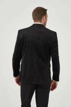 Skopes Jive Black Tailored Fit Velvet Jacket 11 Skopes Jive Black Tailored Fit Velvet Jacket -Fashion Men Shop 386574s4