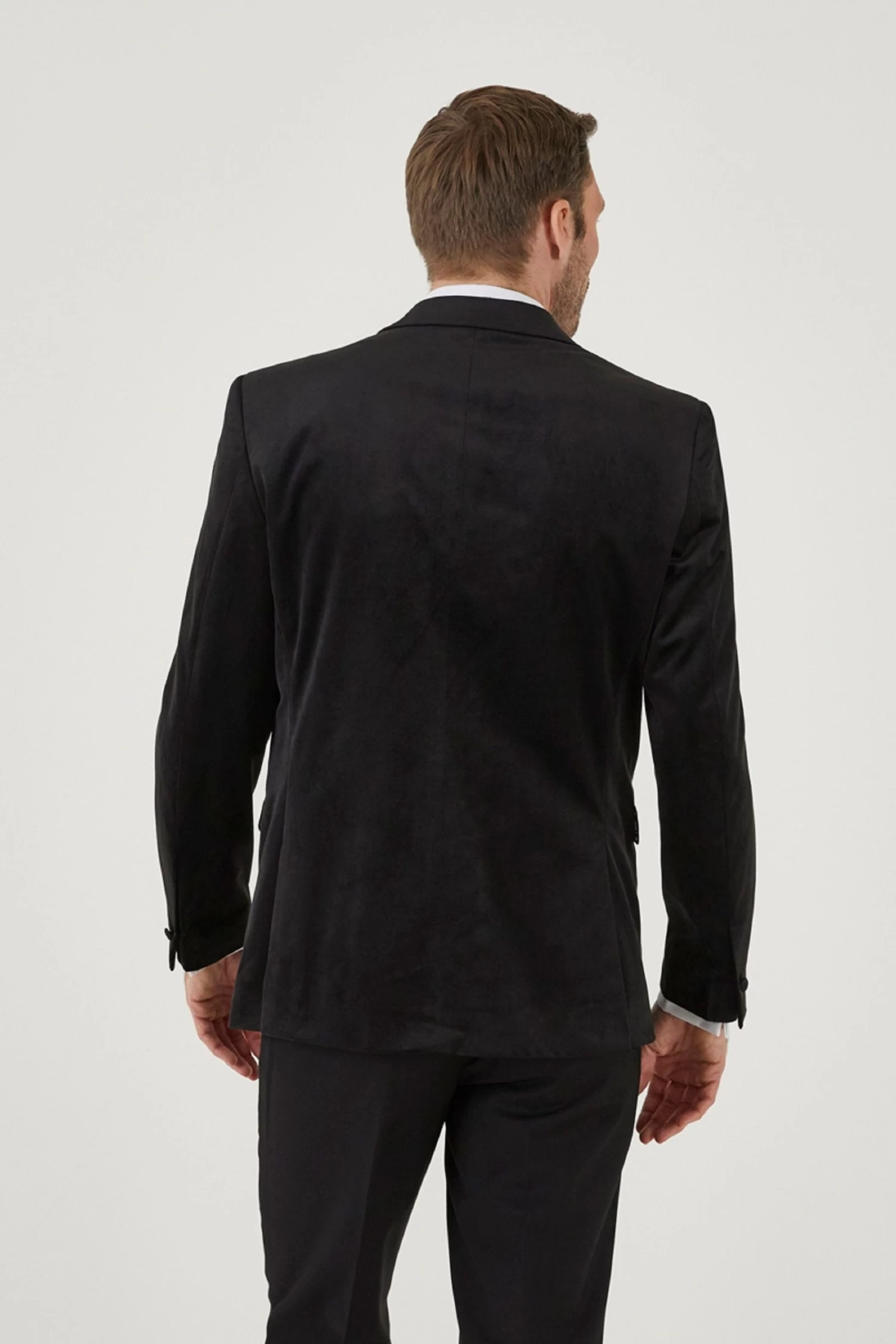 Skopes Jive Black Tailored Fit Velvet Jacket 6 Skopes Jive Black Tailored Fit Velvet Jacket - Image 4