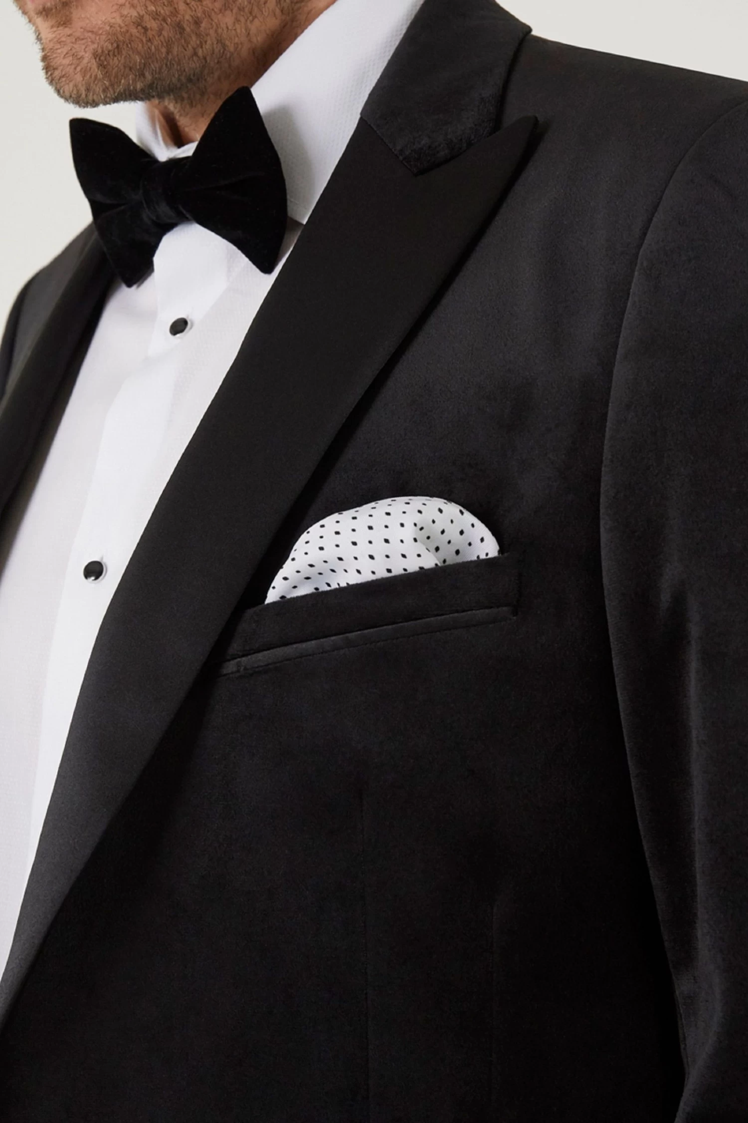 Skopes Jive Black Tailored Fit Velvet Jacket 7 Skopes Jive Black Tailored Fit Velvet Jacket - Image 5