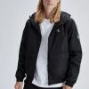 Calvin Klein Padded Hooded Black Harrington Jacket