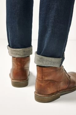 Next Waxy Finish Leather Chukka Boots -Fashion Men Shop 461699s6