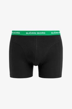 Bjorn Borg Black Cotton Stretch Boxer 5 Pack -Fashion Men Shop 497487s6