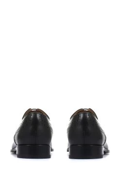 Jones Bootmaker Black Joseph Leather Oxford Men's Semi-Brogues -Fashion Men Shop 498578s3