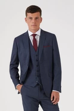 Skopes Slim Fit Harcourt Blue Suit: Jacket