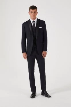 Skopes Newman Black Check Tailored Fit Suit Jacket 8 Skopes Newman Black Check Tailored Fit Suit Jacket -Fashion Men Shop 548385s3