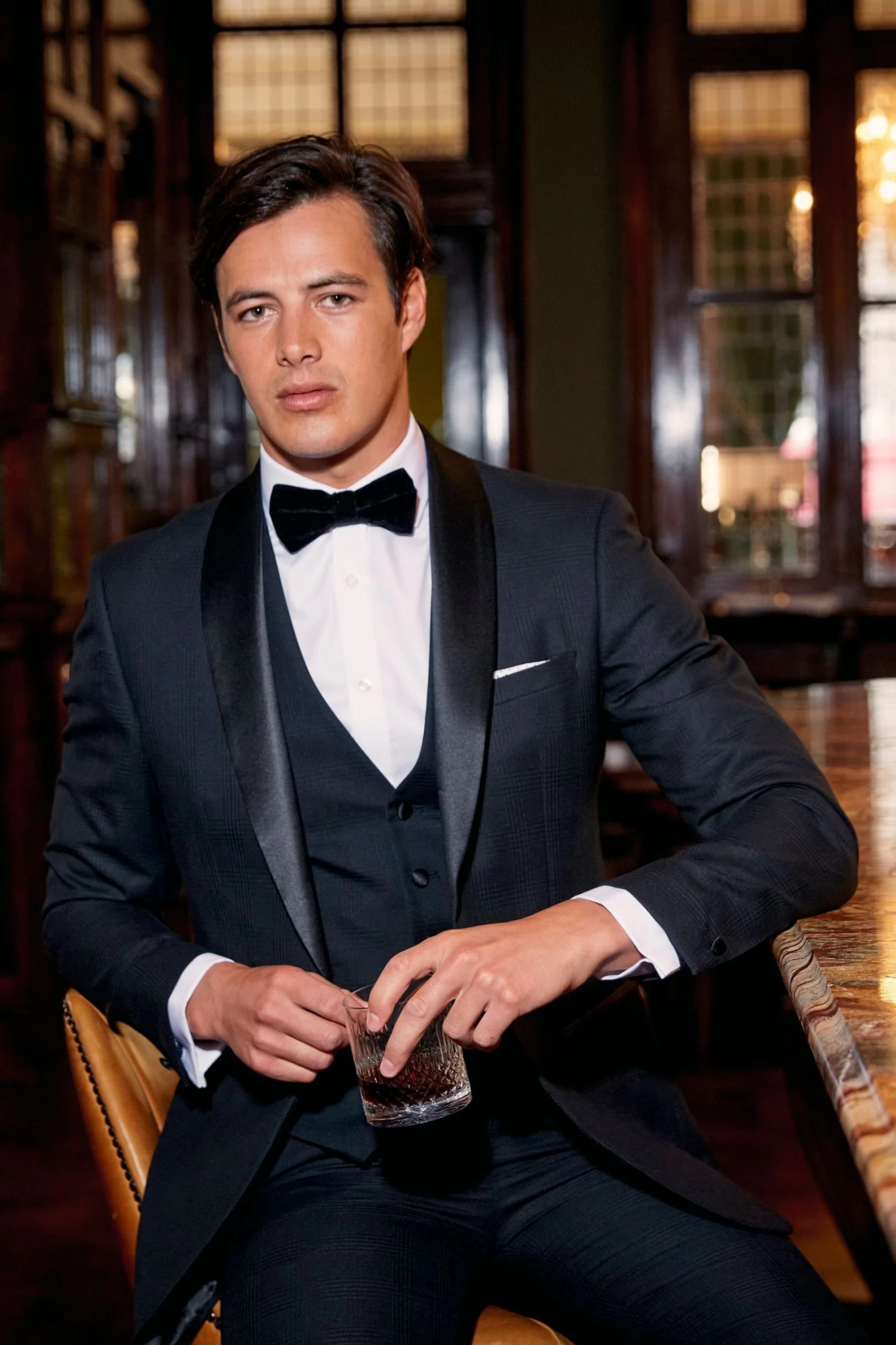 Skopes Newman Black Check Tailored Fit Suit Jacket 6 Skopes Newman Black Check Tailored Fit Suit Jacket - Image 4