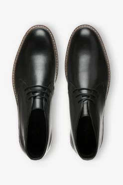 Next Black Leather Chukka Boots -Fashion Men Shop 553839s3