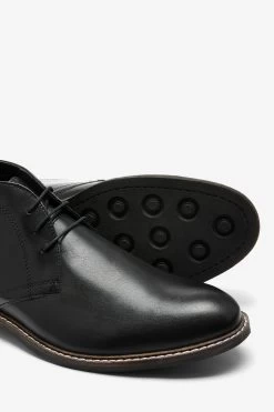 Next Black Leather Chukka Boots -Fashion Men Shop 553839s5