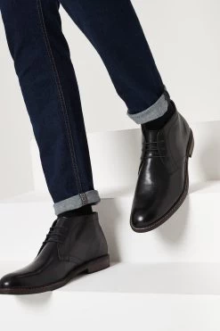 Next Black Leather Chukka Boots -Fashion Men Shop 553839s6