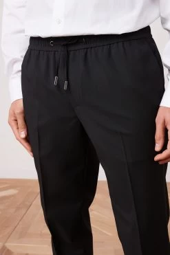 Next Black Slim Tapered Formal Joggers -Fashion Men Shop 574 988s4