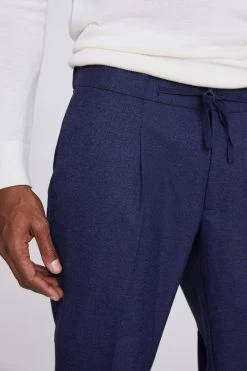 MOSS Blue Flannel Worker Joggers -Fashion Men Shop 592028s5