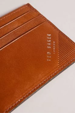 Ted Baker Natural Embossed Corner Leather Card Holder 8 Ted Baker Natural Embossed Corner Leather Card Holder -Fashion Men Shop 593429s3