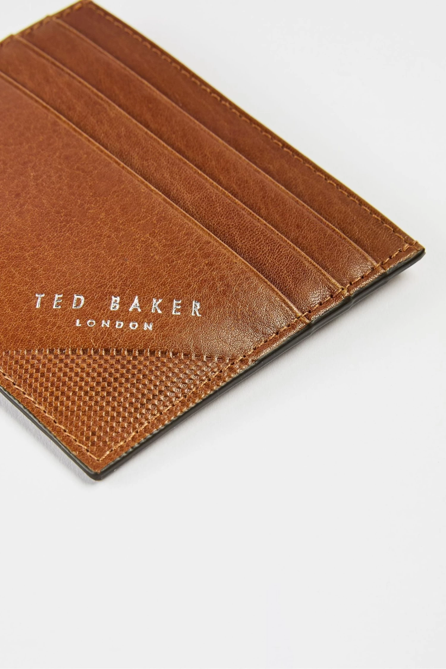Ted Baker Natural Embossed Corner Leather Card Holder 6 Ted Baker Natural Embossed Corner Leather Card Holder - Image 4