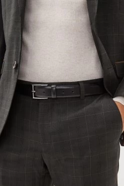 Next Black Leather Pebble Grain Belt -Fashion Men Shop 594115s