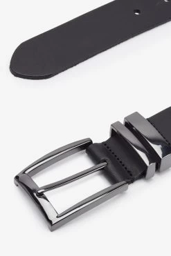 Next Black Leather Belt -Fashion Men Shop 603658s3