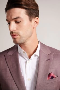 Ted Baker Blurpok Pink Floral Printed Pocket Square -Fashion Men Shop 608295s3