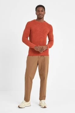 Tog 24 Mens Orange Borom Crew Neck Jumper 11 Tog 24 Mens Orange Borom Crew Neck Jumper -Fashion Men Shop 611807s3