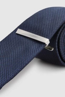 Next Silver Tone Brushed Tie Clip -Fashion Men Shop 616 727s3