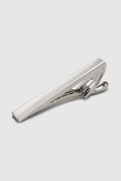 Next Silver Tone Brushed Tie Clip -Fashion Men Shop 616 727s4