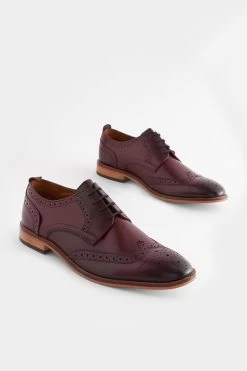 Next Contrast Sole Leather Brogues -Fashion Men Shop 643426s
