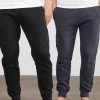 Next Slate Grey/Black Cuffed Joggers 2 Pack -Fashion Men Shop 669 755s