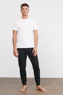 Next Slate Grey/Black Cuffed Joggers 2 Pack -Fashion Men Shop 669755s9