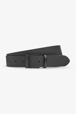 Next Black Bonded Leather Fibre Belt -Fashion Men Shop 676803s2
